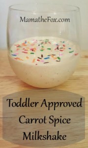 Toddler approved milkshake