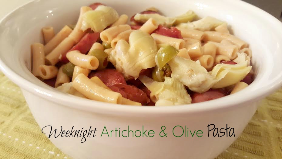 Weeknight Artichoke and Olive Pasta