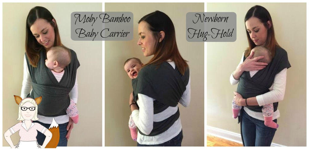 Newborn Hug Hold in a Bamboo Moby Wrap
