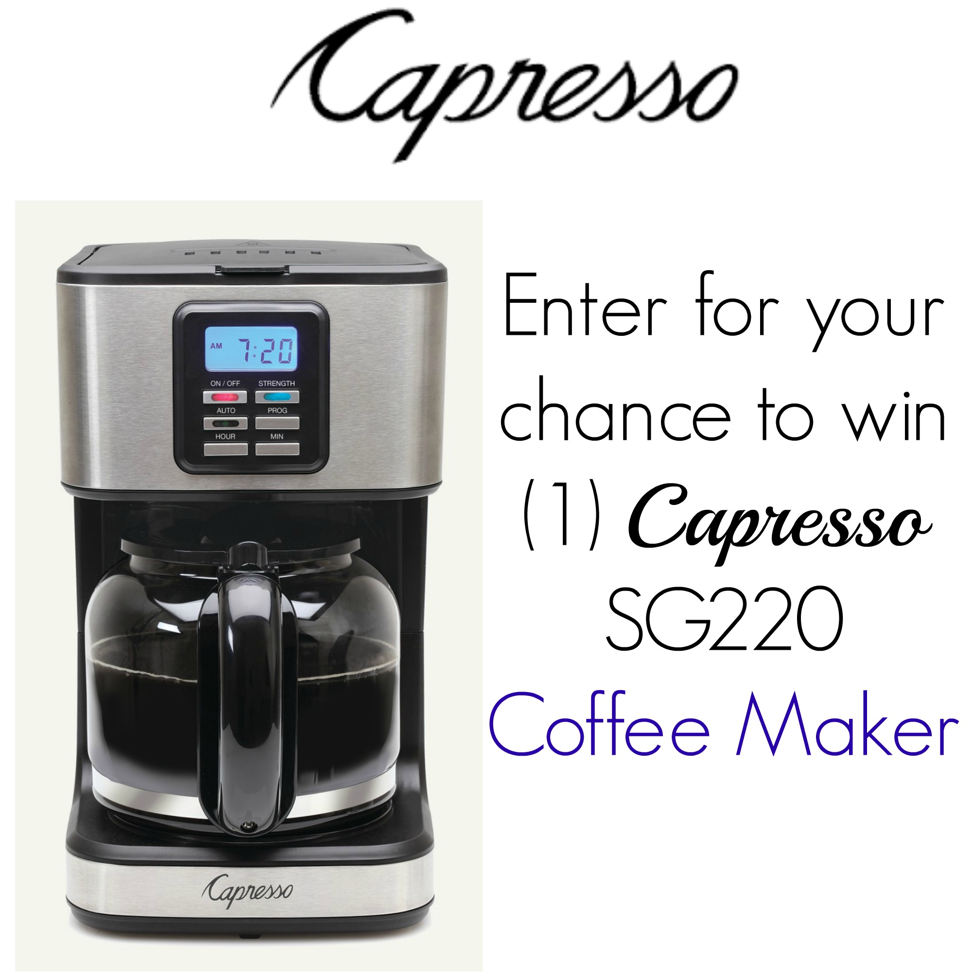 MamatheFox Capresso Coffee Maker Giveaway