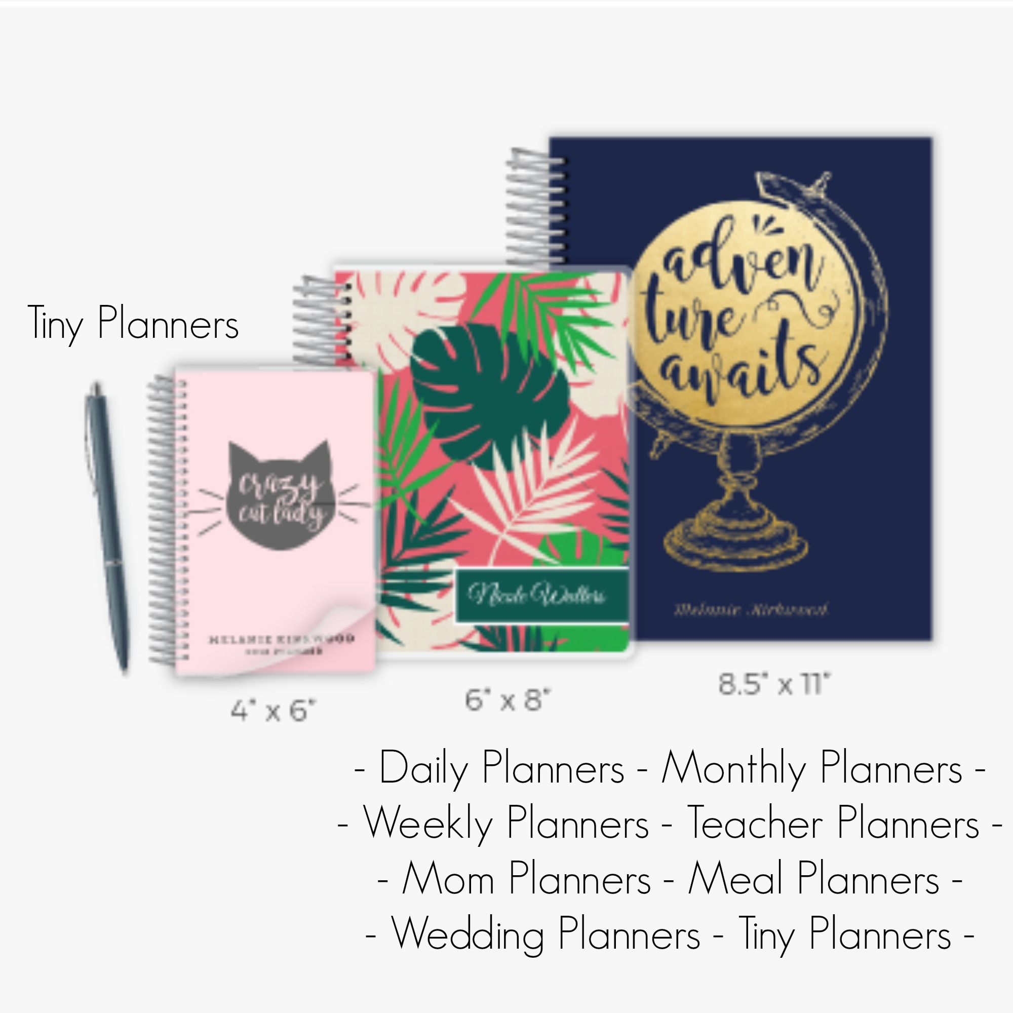 Planner sizes