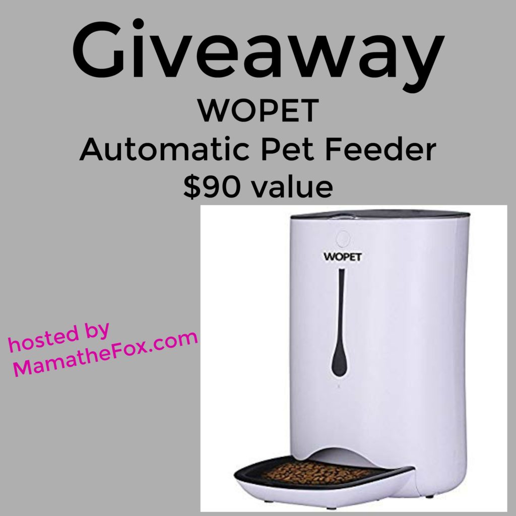 wopet automatic pet feeder