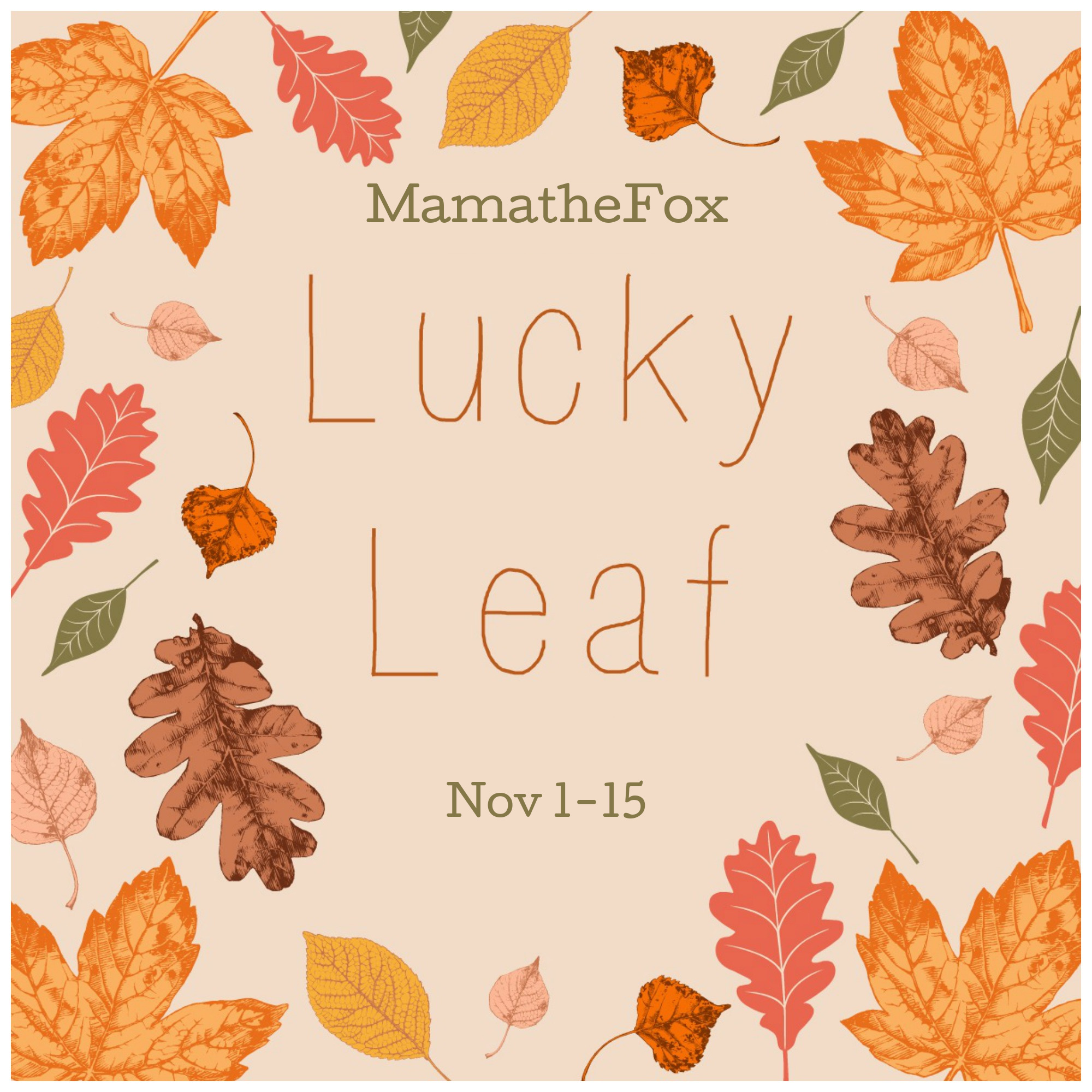 MamatheFox Lucky Leaf Giveaway Hop Sign Up