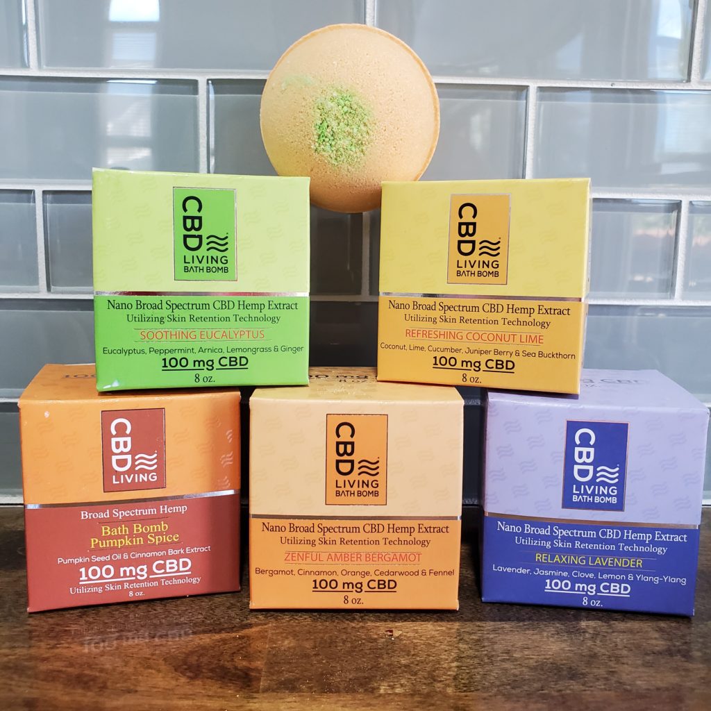 cbd living bath bombs